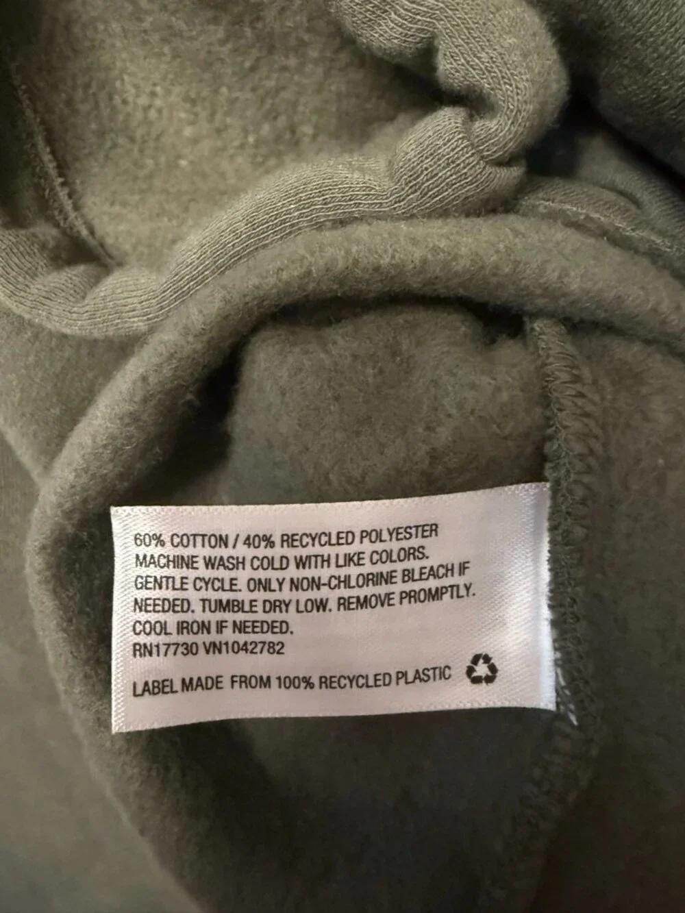 Wild Fable Olive Green Cropped Sweatshirt XL - Picture 4 of 4